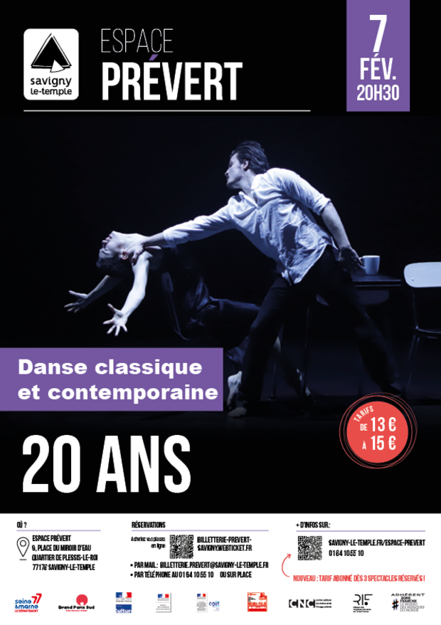 Affiche du spectacle 20 ans
