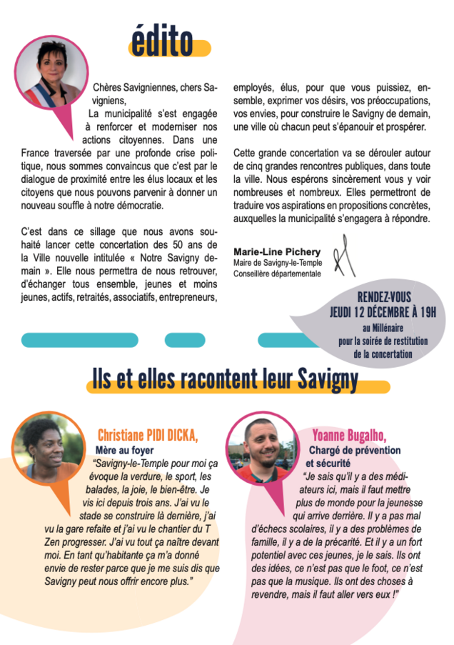 Affiche pour la concertation citoyenne
