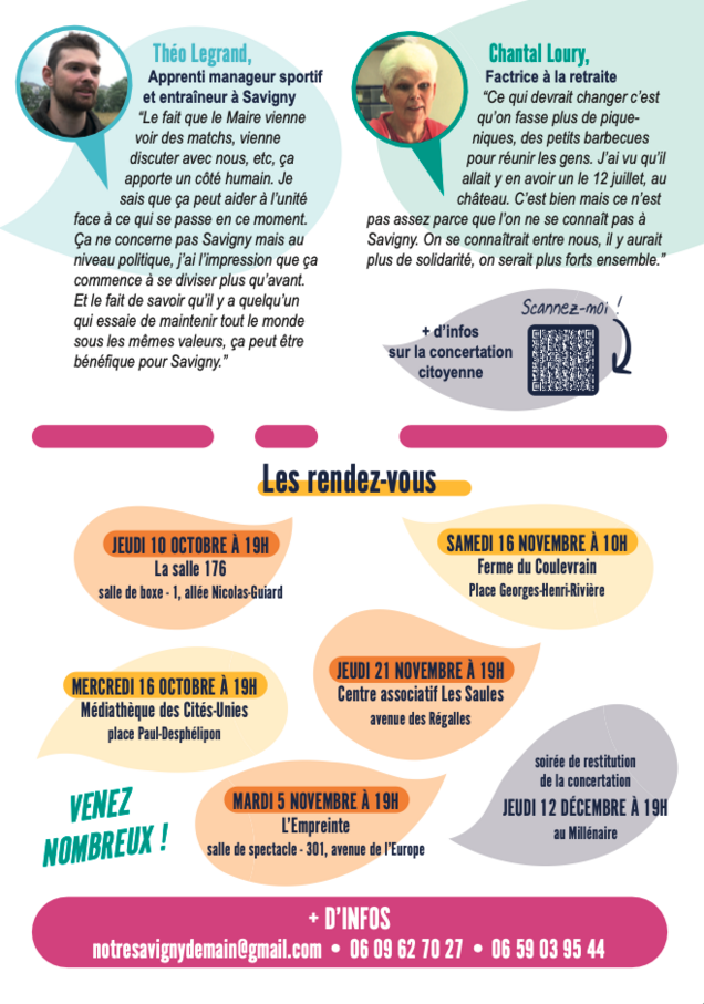 Affiche pour la concertation citoyenne
