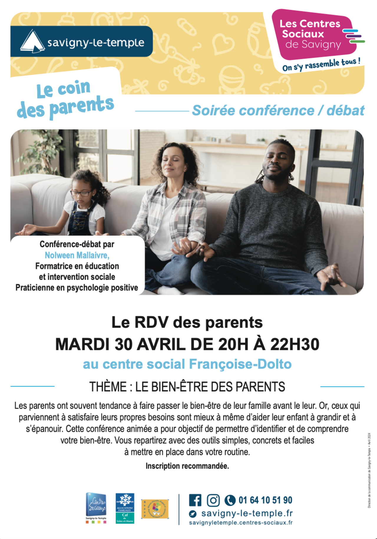 Affiche du rendez-vous des parents