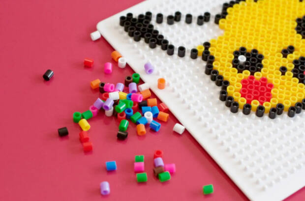 Photo d'un atelier perles à repasser