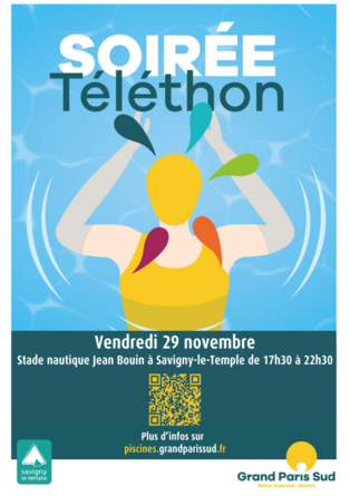 Affiche pour la soirée du téléthon