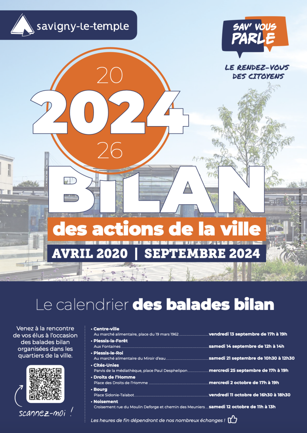 Affiche du calendrier des balades bilan