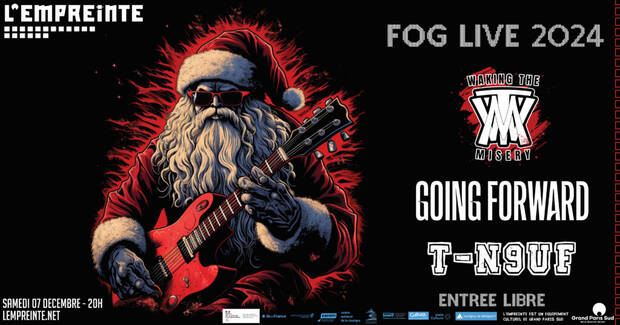 Affiche pour le concert Fog love à l'Empreinte le 7 décembre 2024