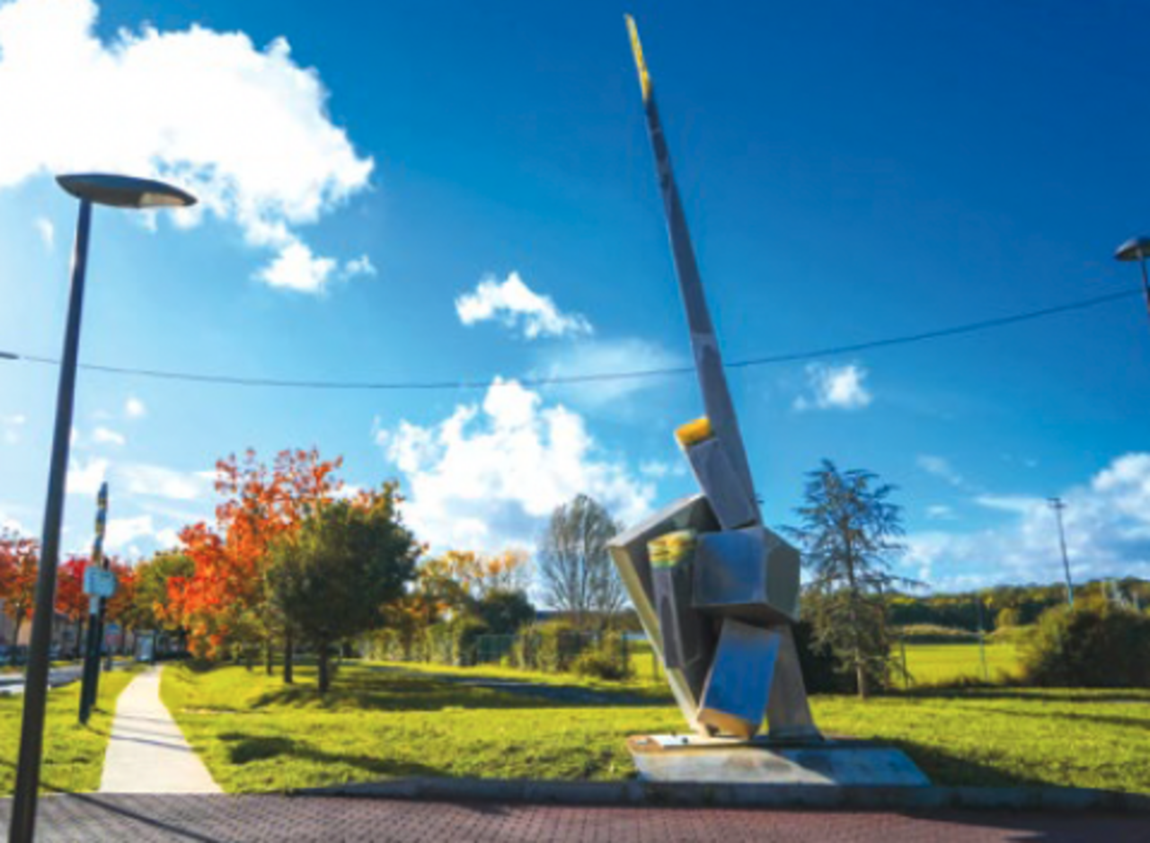 Photo de la statue au parc urbain