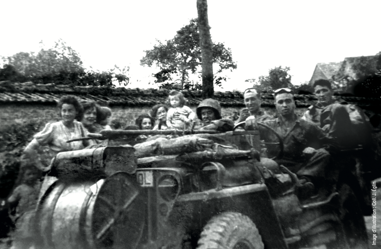Soldats le jour de la libération