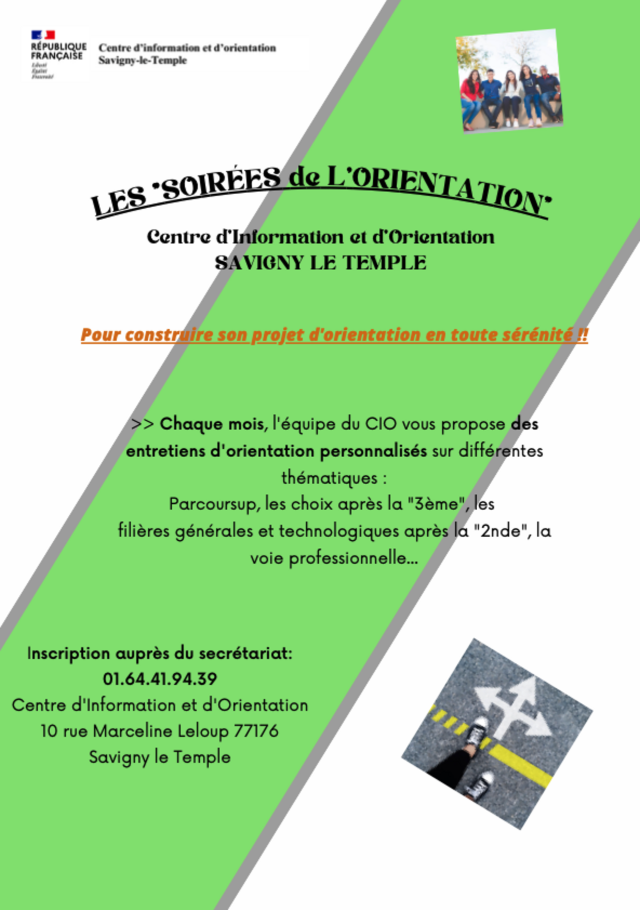 Affiche les soirées de l'orientation