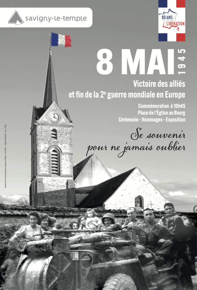 Affiche pour la commémoration du 8 mai au bourg