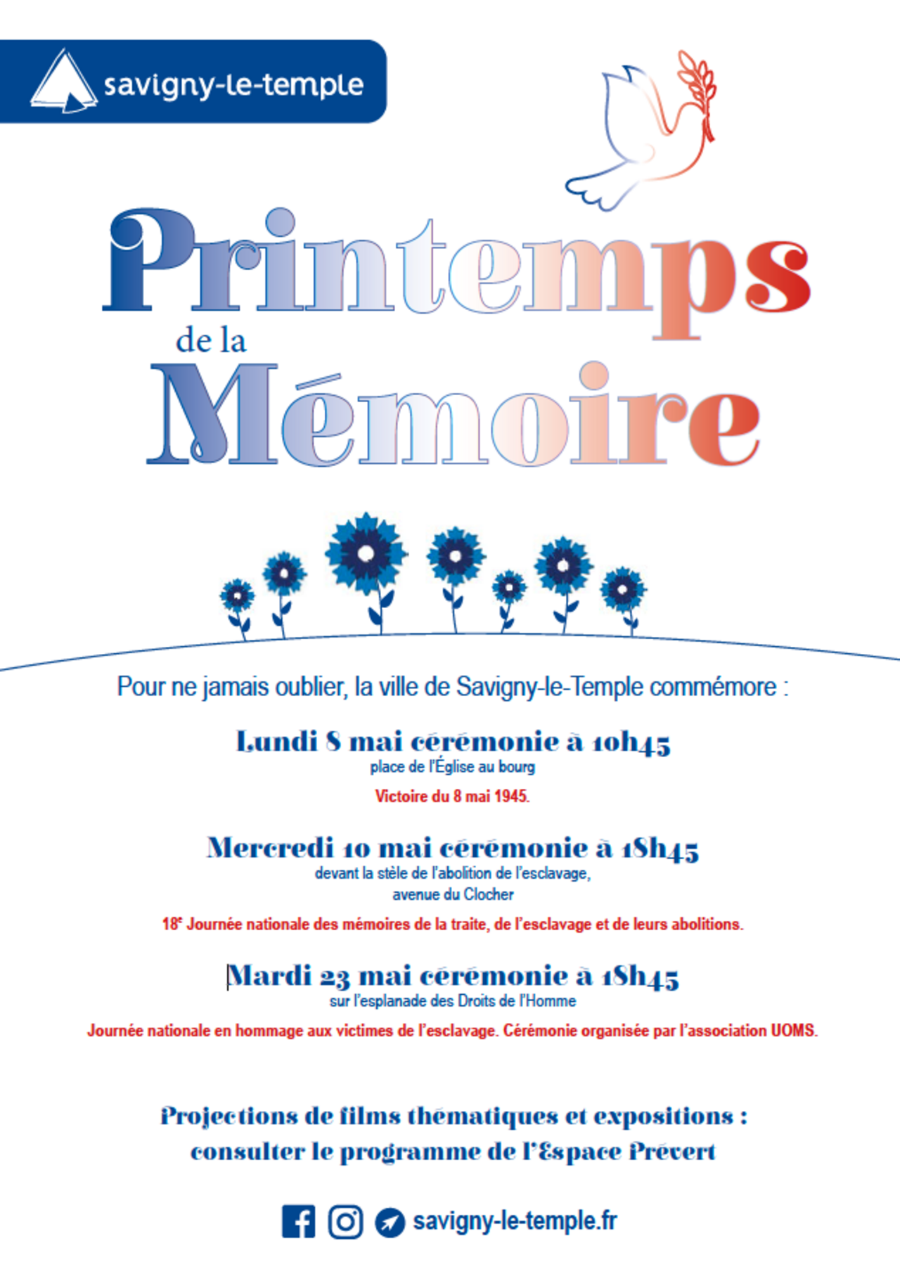 Affiche pour les commémorations 2023