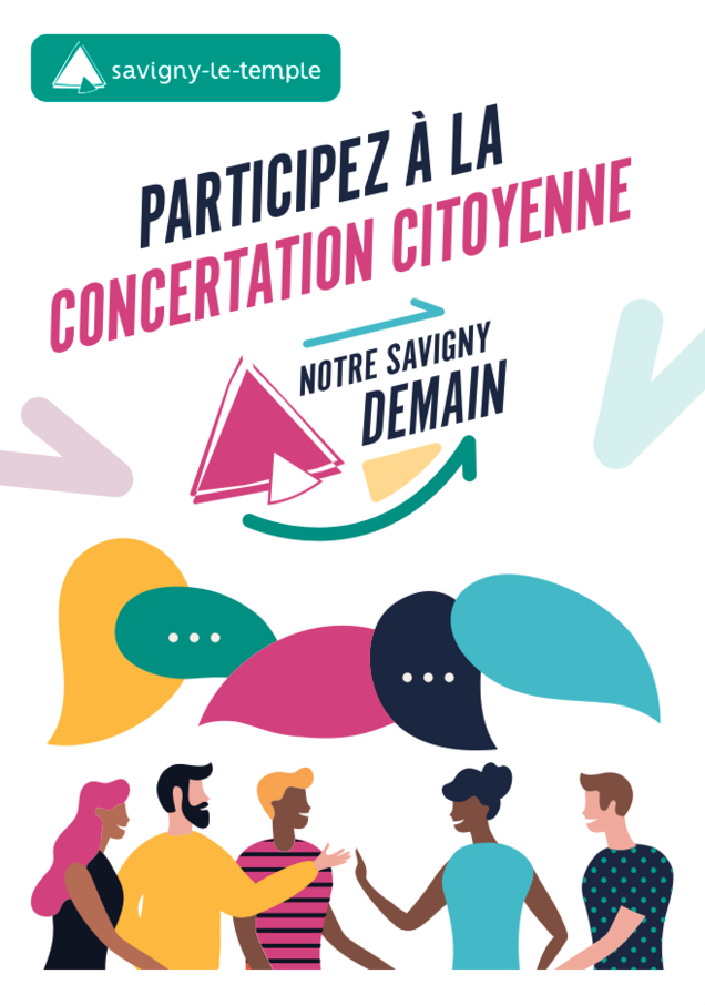 Affiche pour la concertation citoyenne