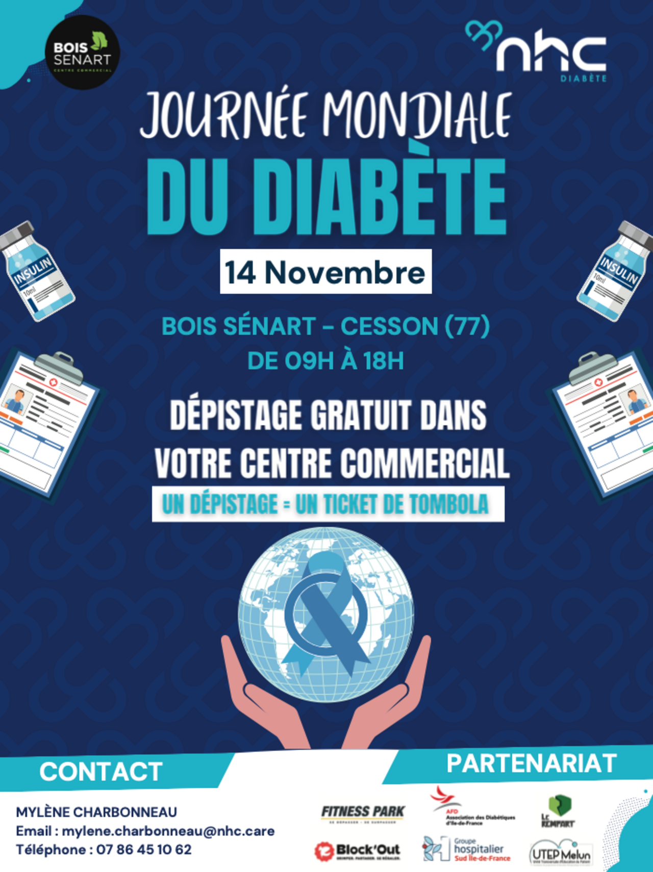 Affiche pour la journée mondiale du diabète