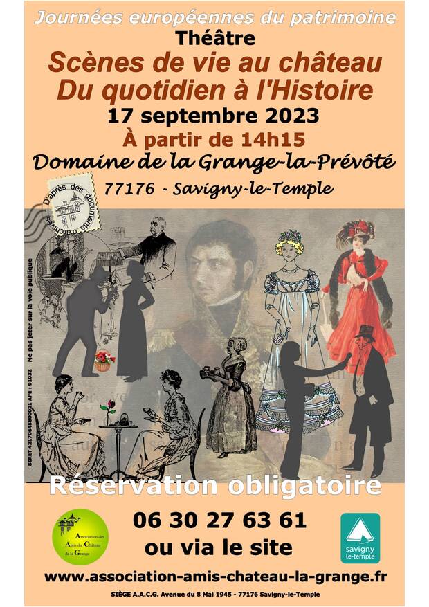 Affiche scènes de vie au château le 17 septembre 2023