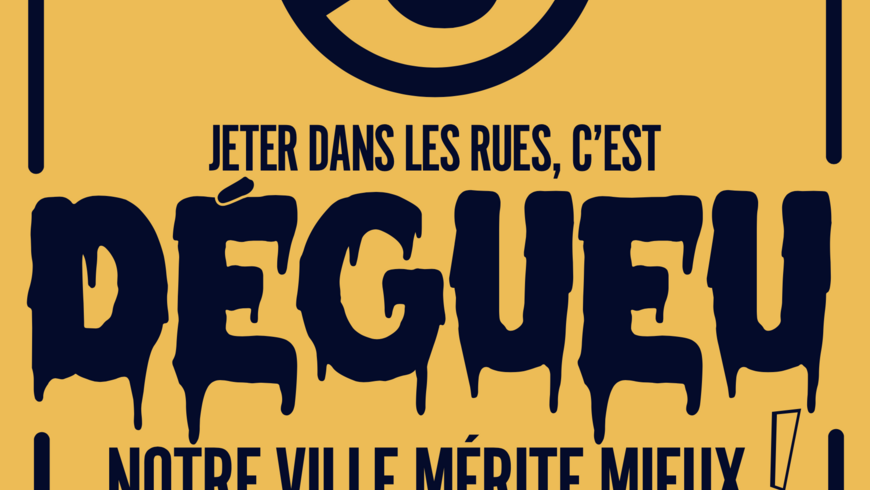 Affiche stop dégueu
