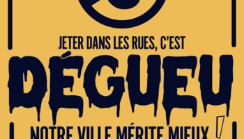 Affiche stop dégueu