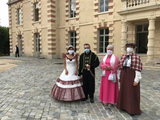 Photo de la visite guidée du château