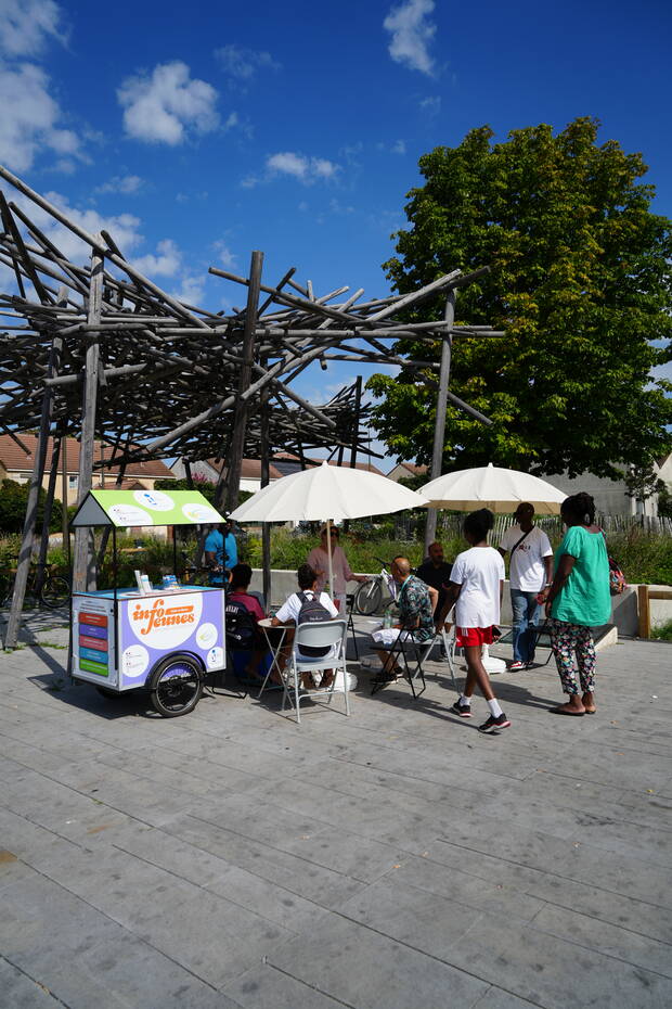 Photo des parasolles du SIJ