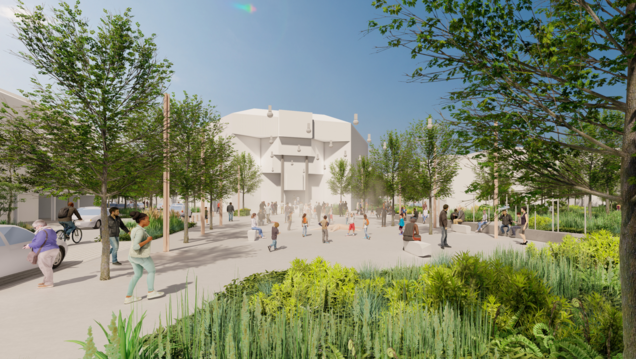 Plan de la place François Mitterand