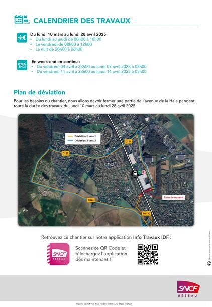 Affiche travaux