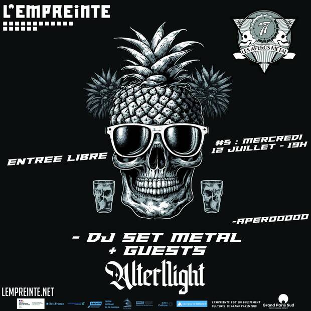 Affiche apéro metal à l'Empreinte du 12 juillet 2023