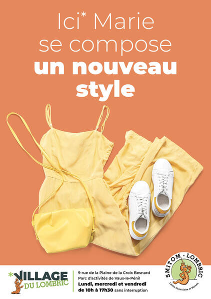 Affiche Smitom lombric, ici Marie se compose un nouveau style