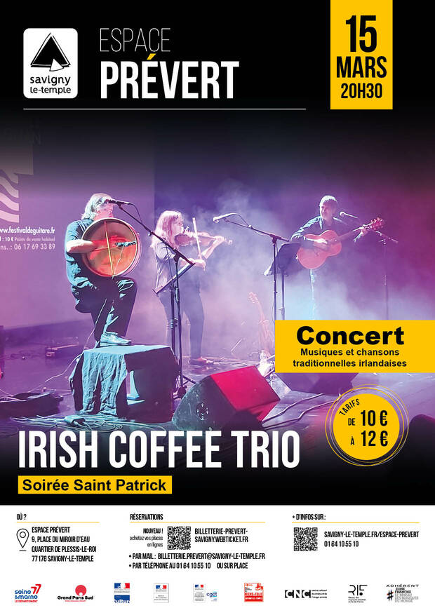 Affiche spectacle Irish coffee trio