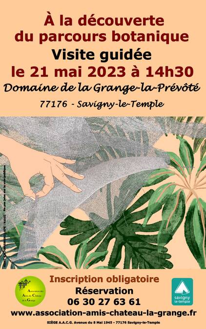 Affiche parcours botanique du 21 mai 2023
