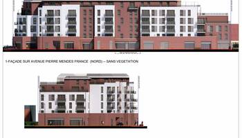 Plan d'un projet immobilier