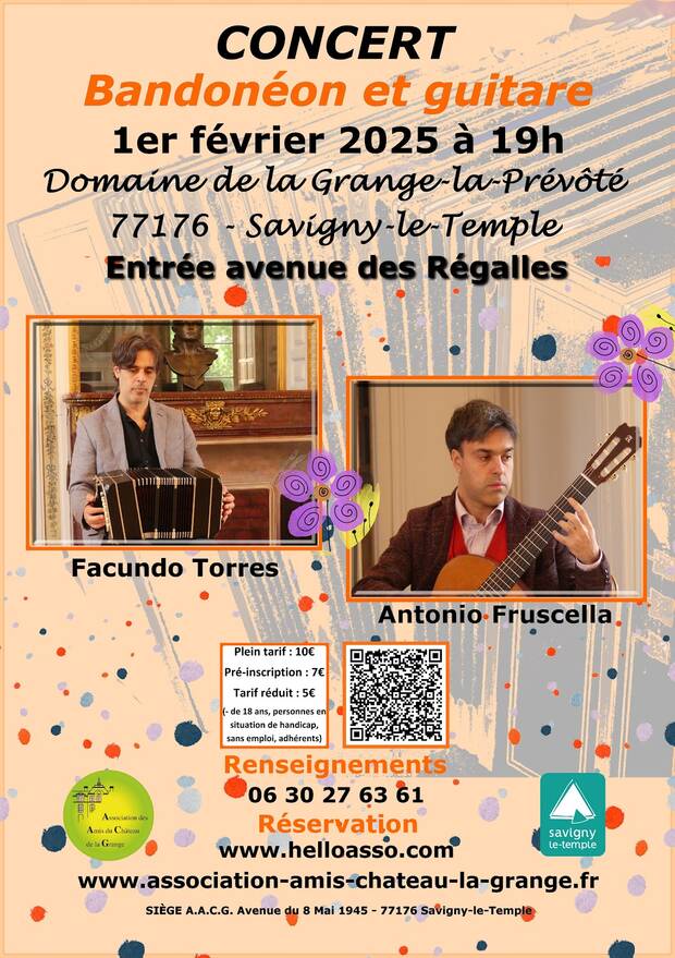 Affiche du concert de bandonéon du 1 février 2025