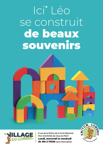 Affiche Smitom lombric, ici léo se construit de beaux souvenirs