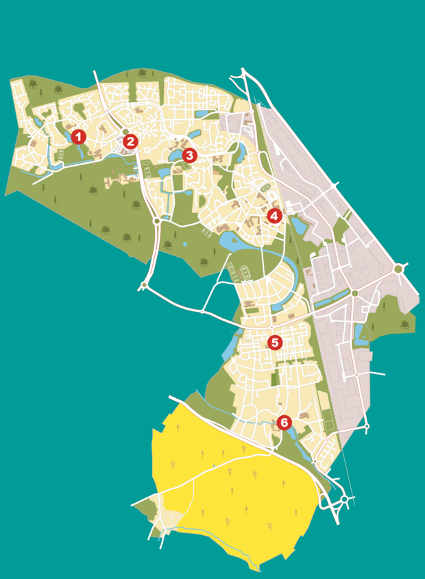 Plan des commerces de Savigny