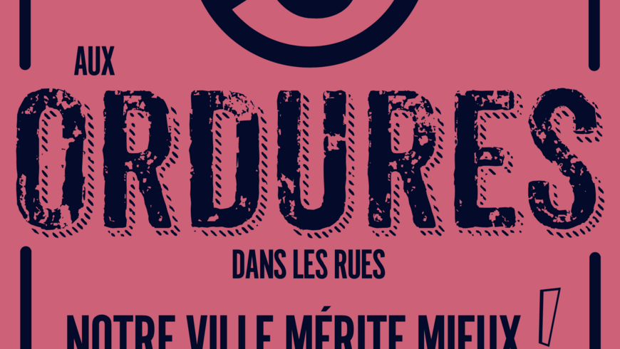 Affiches stop aux ordures