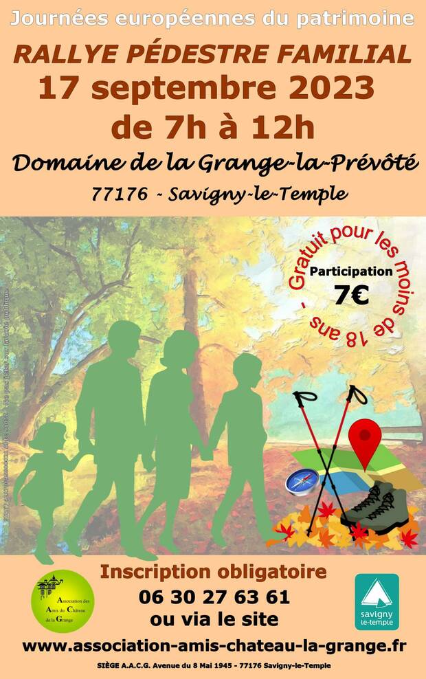 Affiche rallye pédestre familial du 17 septembre 2023