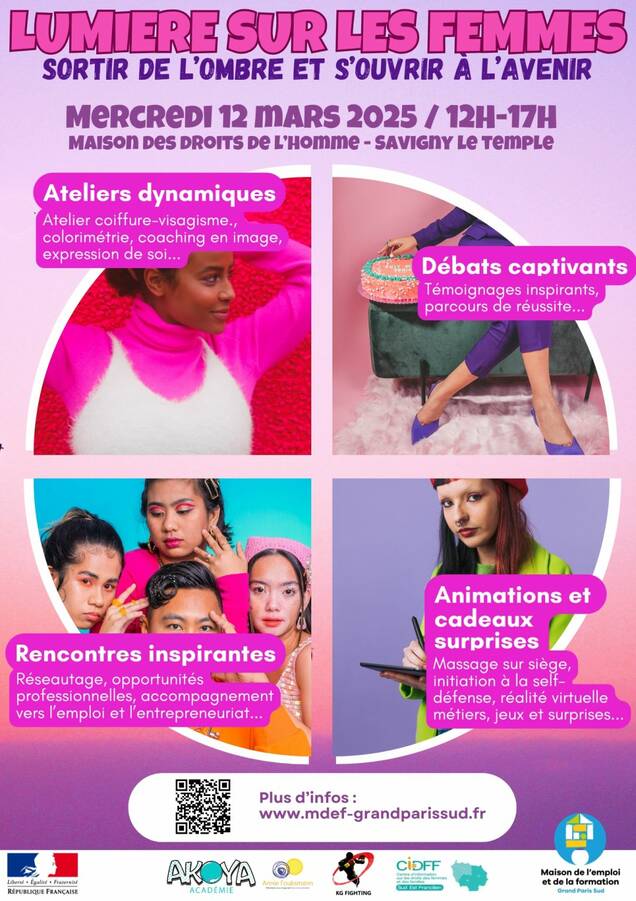 Affiche lumière sur les femmes 12 mars 2025