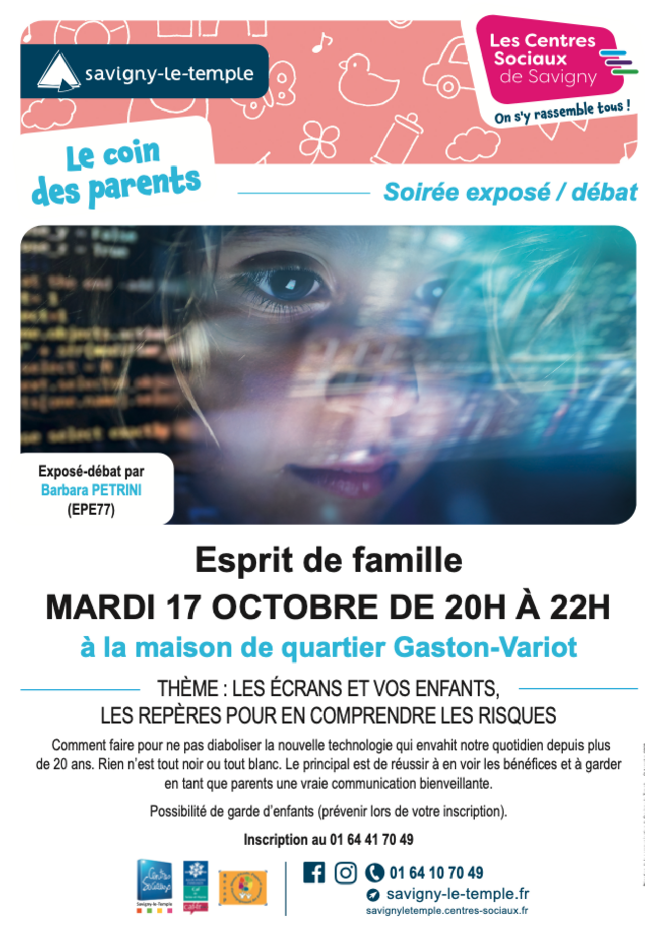 Affiche esprit de famille du 17 octobre 2023