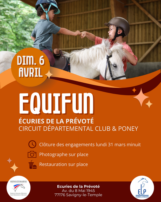 Affiche de l'equifun du 6 avril 2025