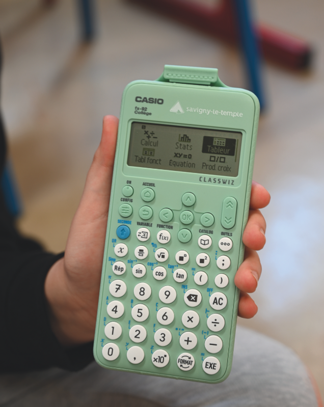 Photo d'une calculatrice