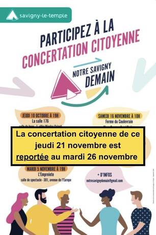 Affiche pour la concertation citoyenne