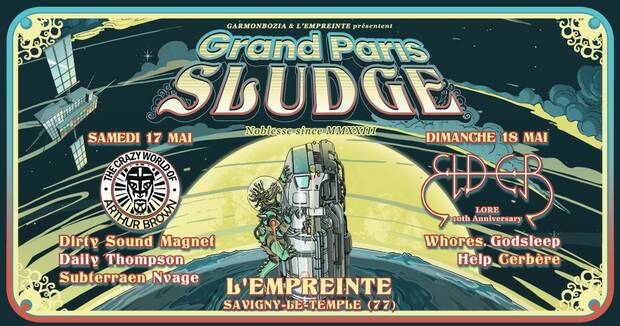 Affiche du concert de Grand Paris Sludge à l'Empreinte le 18 mai 2025