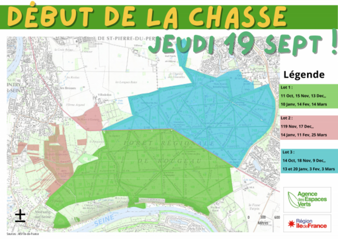 Plan pour le début de la chasse 19 septembre 2024