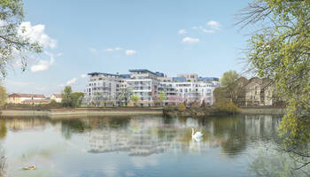 Perspective du centre commercial des fontaines