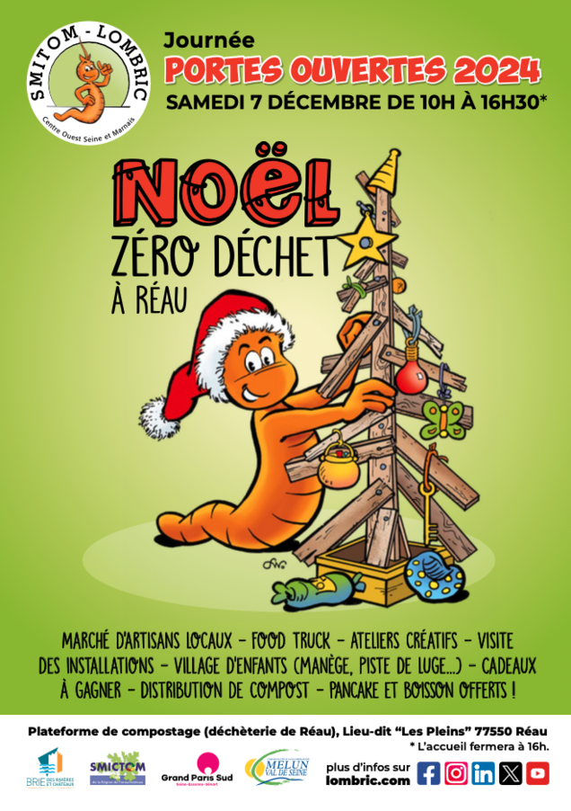 Affiche journée portes ouvertes su Smitom le 7 décembre 2024