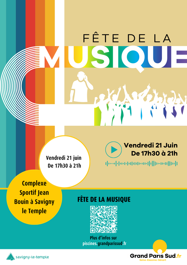 Affiche de la fête de la musique 21 juin 2024