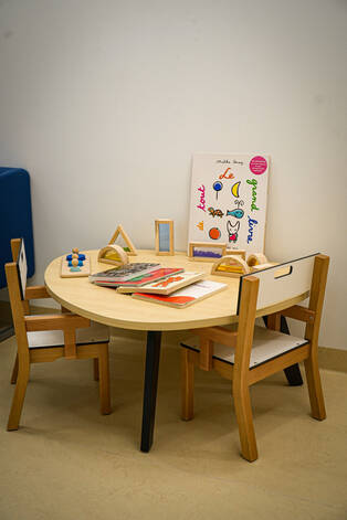 Photo table à la crèche