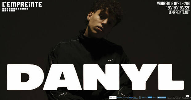 Affiche du concert de Danyl à l'Empreinte le 18 avril 2025