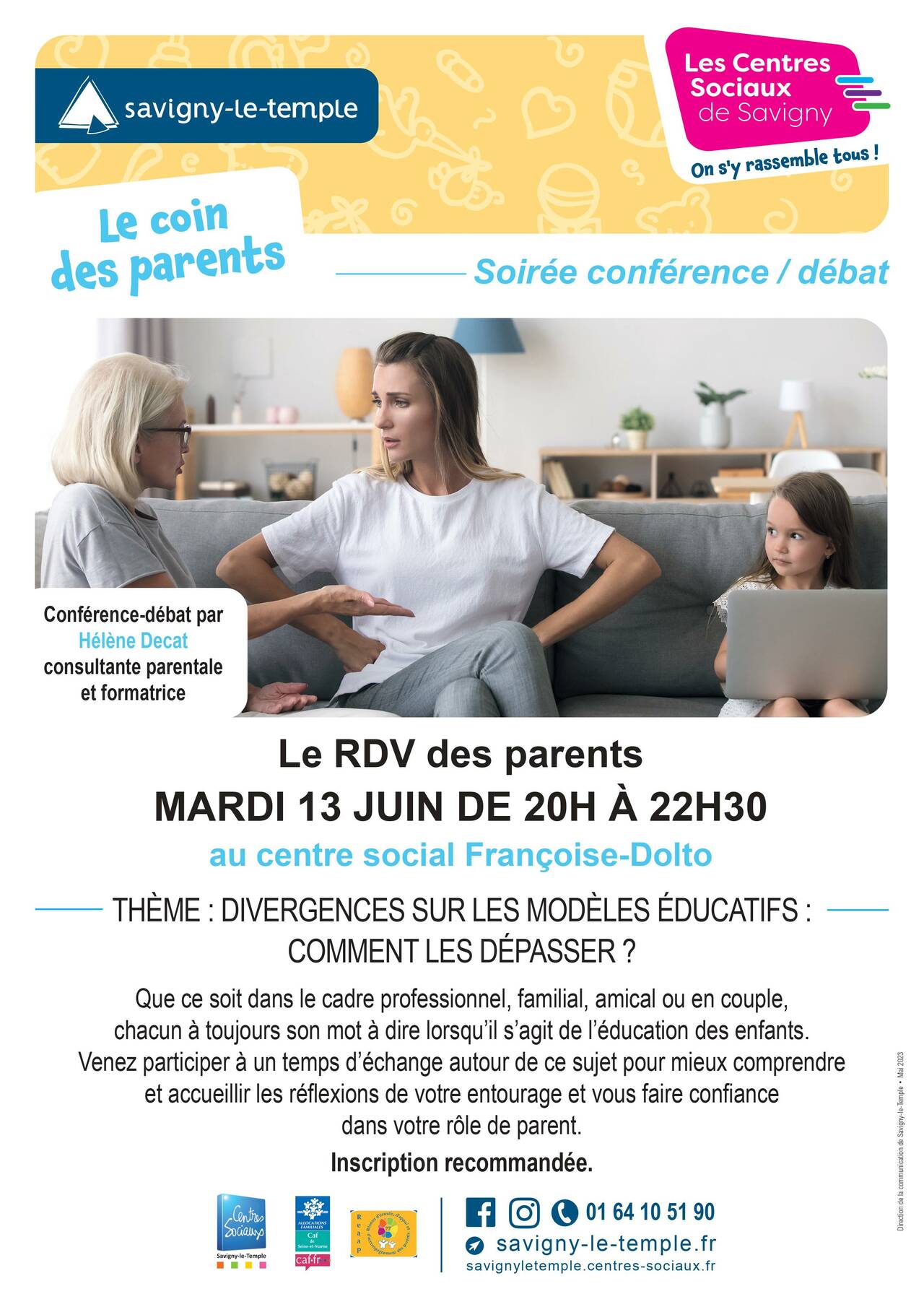 Affiche conférence divergence sur les modèles éducatifs du 13 juin 2023