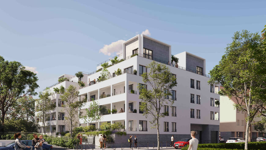 Illustration : perspective du programme immobilier