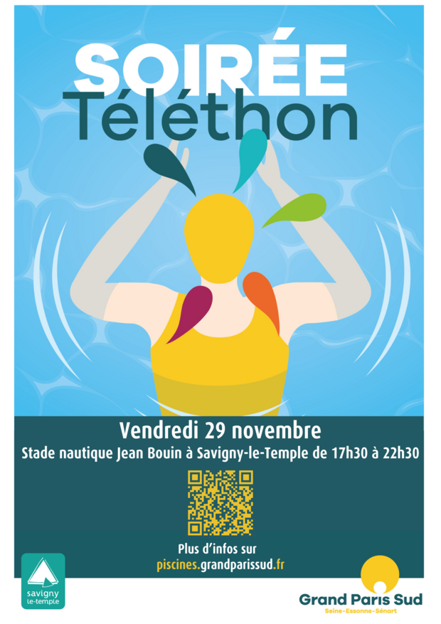 Affiche pour la soirée du téléthon