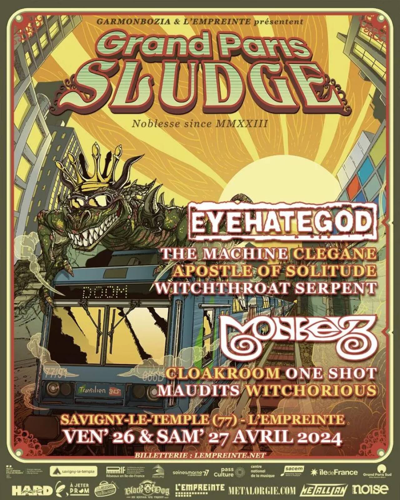 Affiche du concert de grand Paris sludge