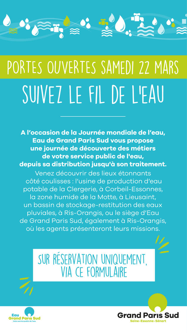 Affiche pour la journée de l'eau du 22 mars 2025