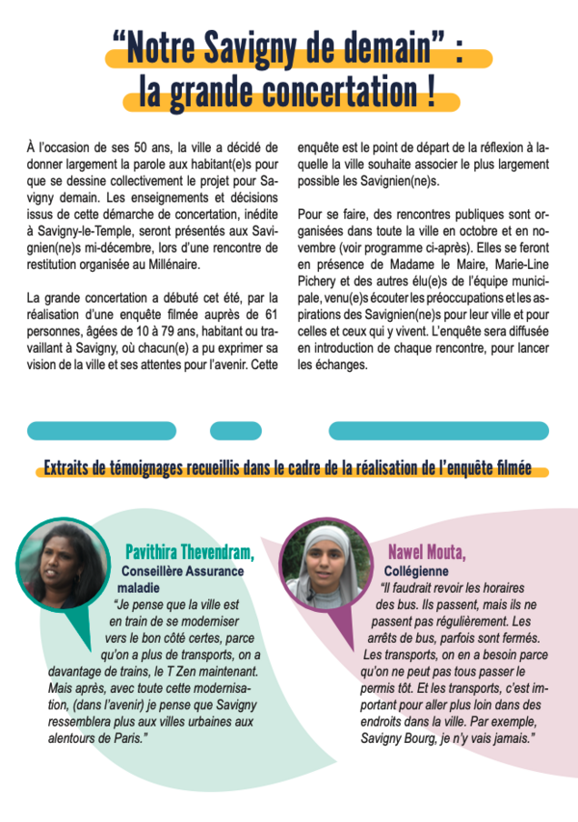 Affiche pour la concertation citoyenne
